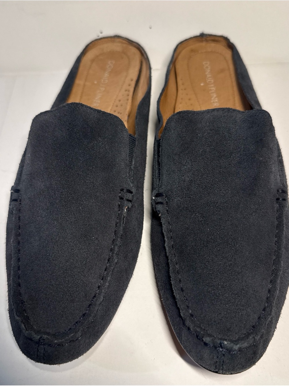 Donald J. Pliner Men's Dark Navy Suede Slip-On Loafers